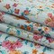 1 Yard Baby Blue Floral Cotton Voile Print with Metallic Dots Celestial Serendipity Fabric